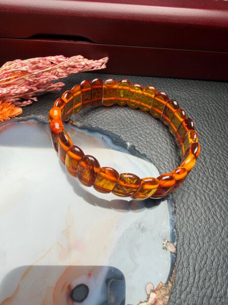 Damla Kehribar Bileklik