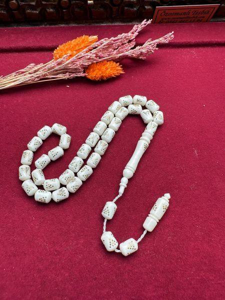 Kapsül Model Pirinç Çakım Deve Kemiği Tesbih