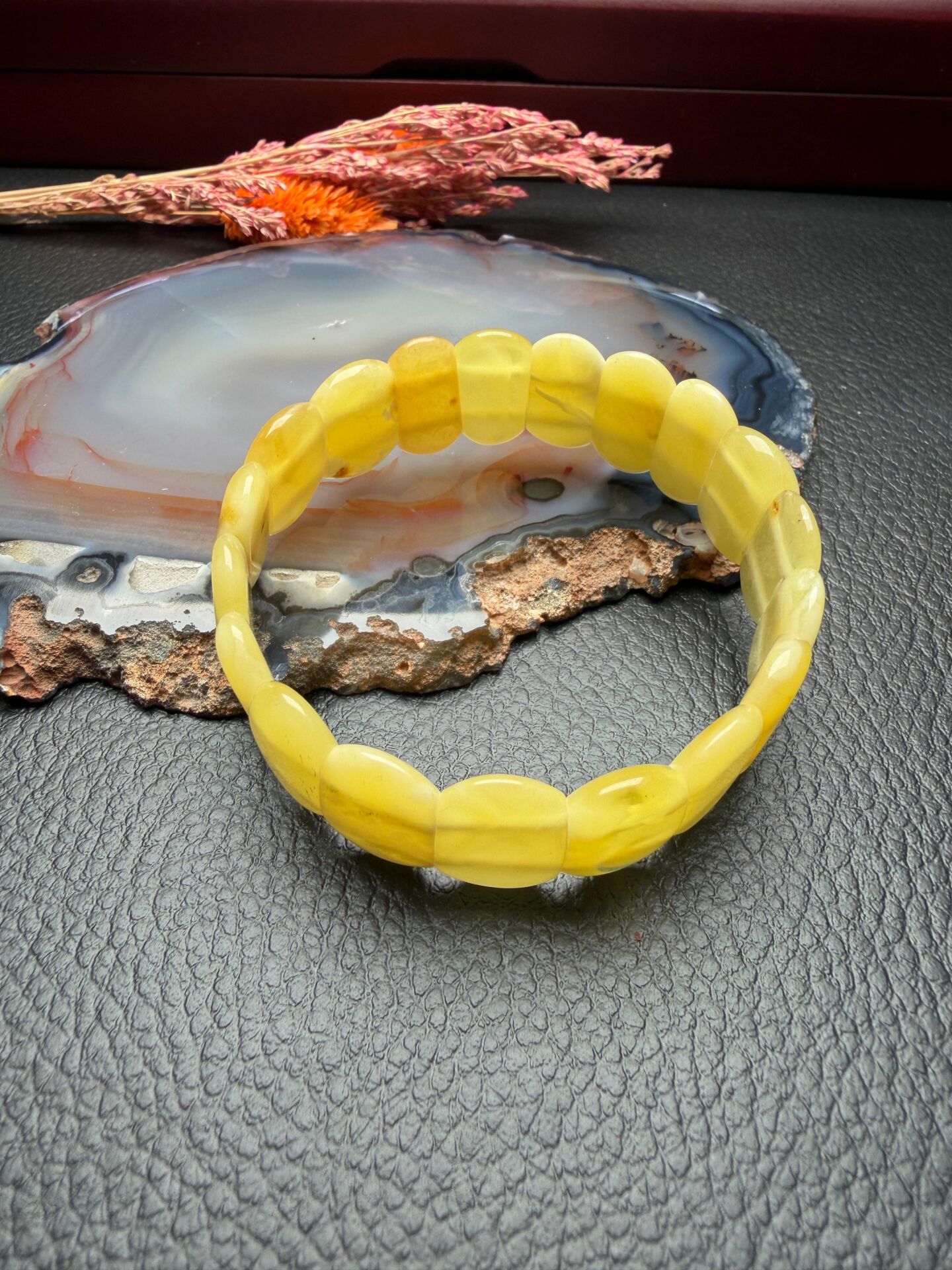 Damla Kehribar Bileklik