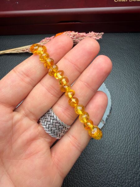 Damla Kehribar Bileklik