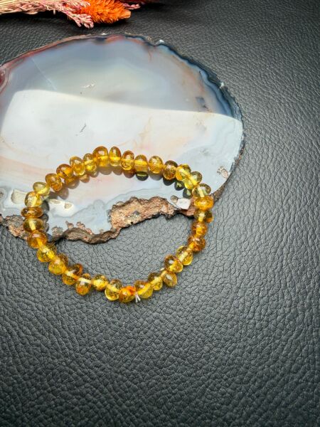 Damla Kehribar Bileklik