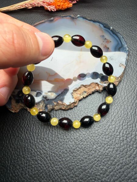 Damla Kehribar Bileklik