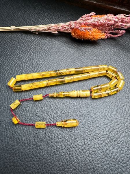 Kesme Model Sıkma Kehribar Tesbih