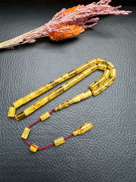 Kesme Model Sıkma Kehribar Tesbih