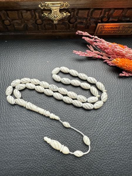 Badem Model Pirinç Çakım Deve Kemiği Tesbih