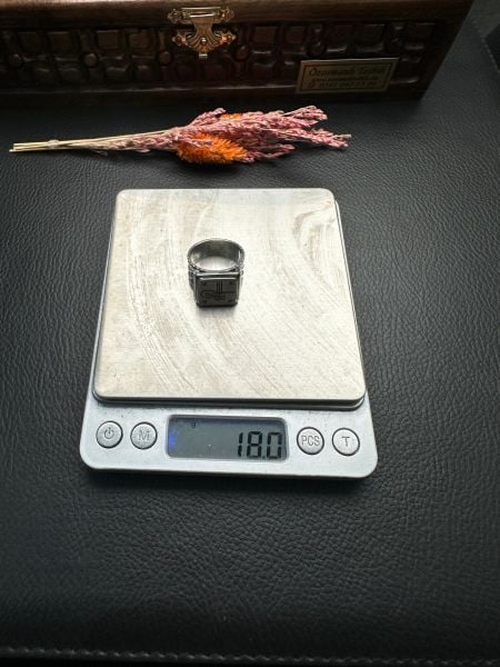 Osmanlu Tuğralı Gümüş Yüzük