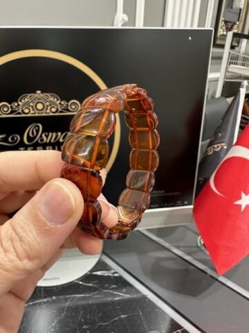 Rolex Model Baltık Damla Kehribar Bileklik