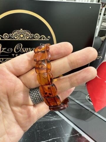 Rolex Model Baltık Damla Kehribar Bileklik