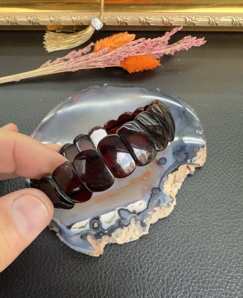 Rolex Model Damla Kehribar Bileklik