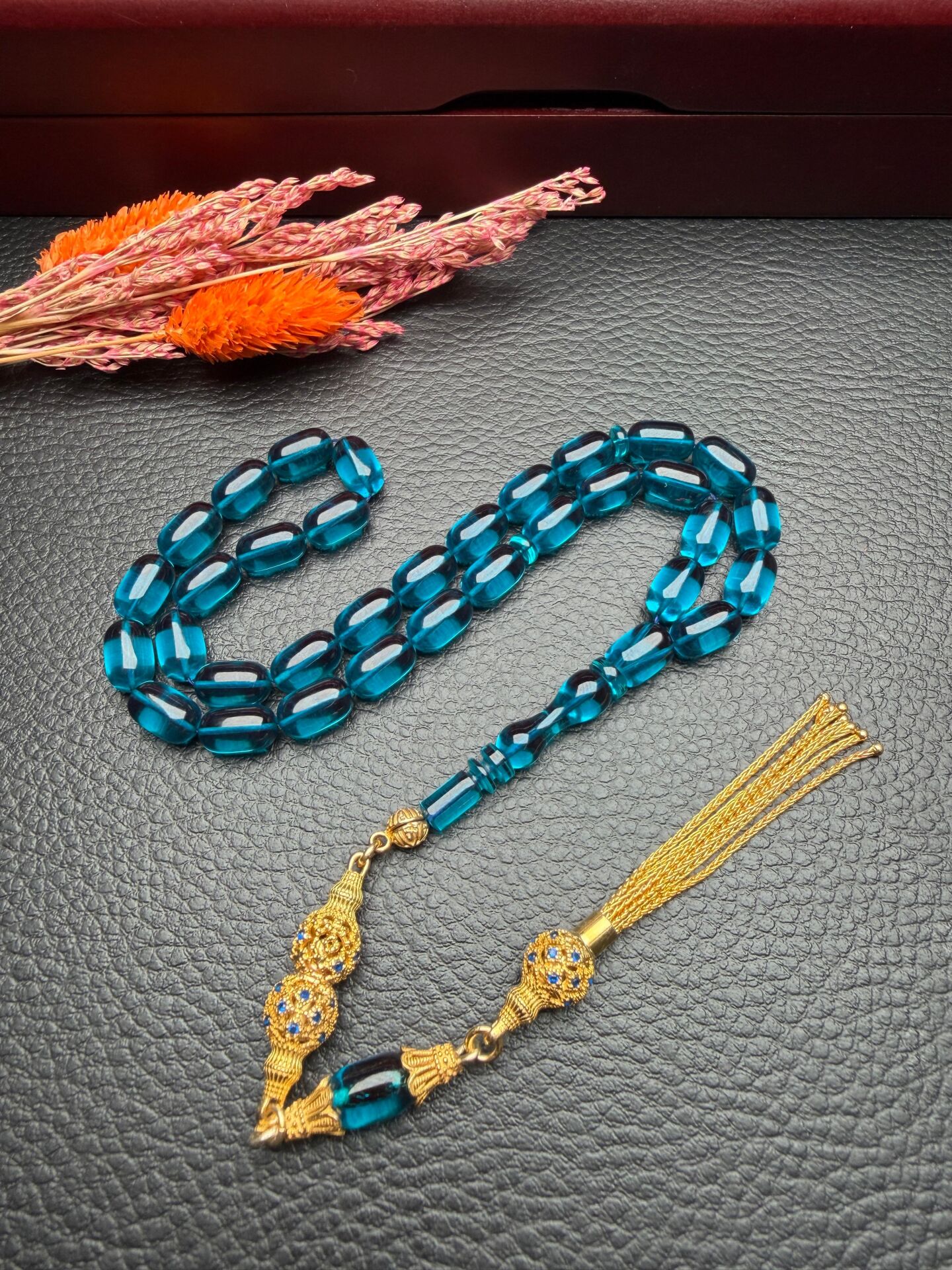 Kapsül Model Ateş Kehribar Tesbih