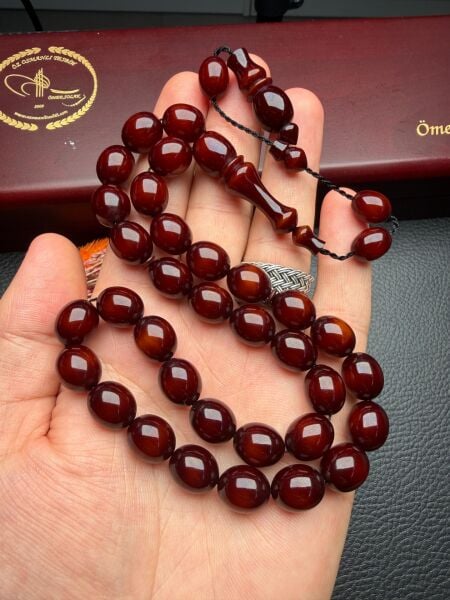 Osmanlı Benzetme Sıkma Kehribar Tesbih