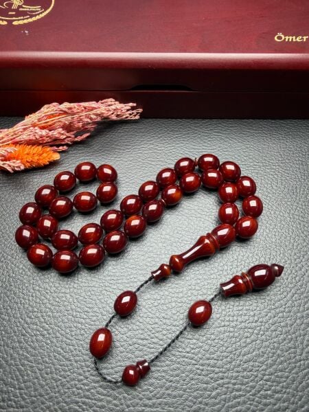 Osmanlı Benzetme Sıkma Kehribar Tesbih