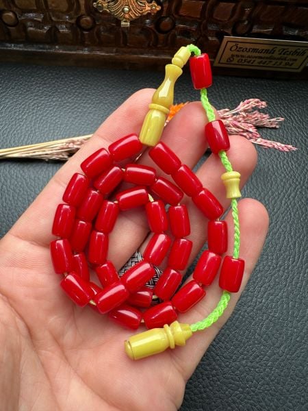 Kesme Model Osmanlı Kolye Benzetmesi Sıkma Kehribar Tesbih