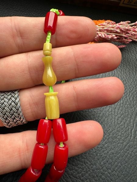 Kesme Model Osmanlı Kolye Benzetmesi Sıkma Kehribar Tesbih