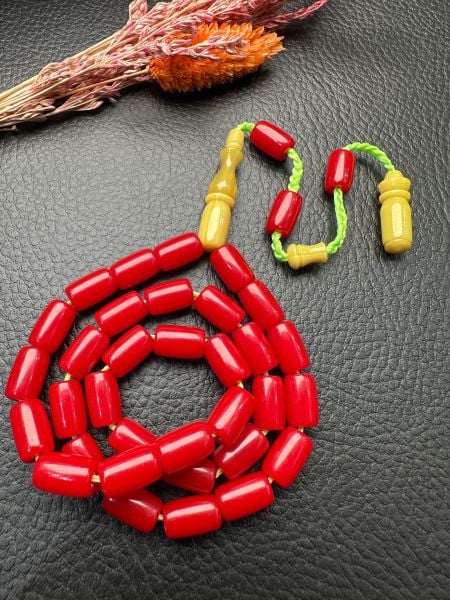 Kesme Model Osmanlı Kolye Benzetmesi Sıkma Kehribar Tesbih