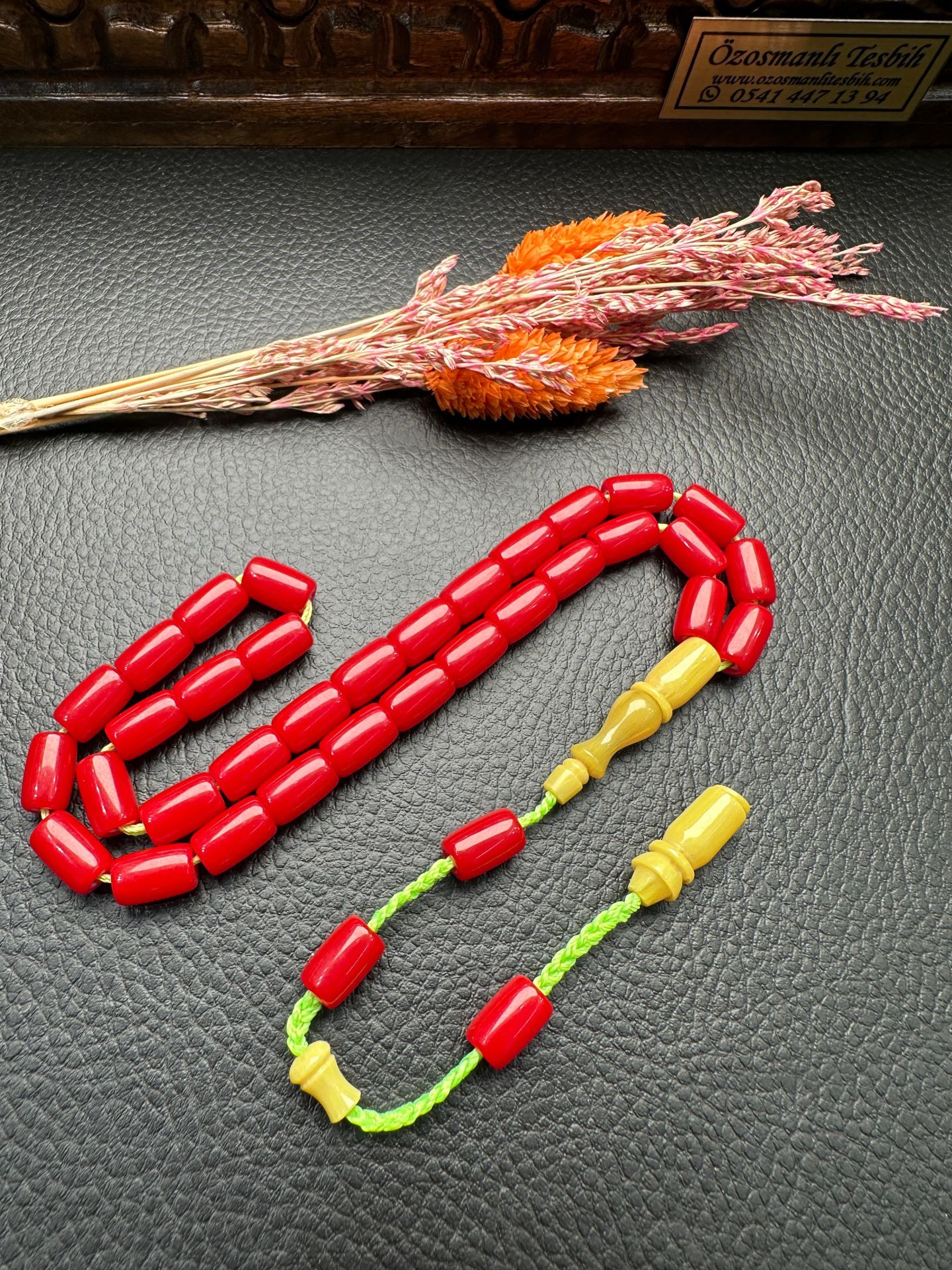 Kesme Model Osmanlı Kolye Benzetmesi Sıkma Kehribar Tesbih