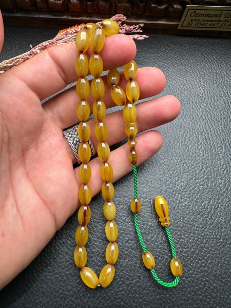 Bayram Bulut Usta Dizayn Osmanlı Sıkma Kehribar Tesbih