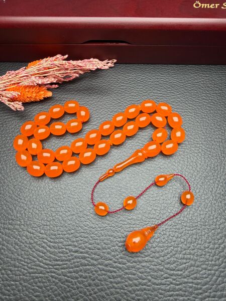 Blok Zar Kehribar Tesbih