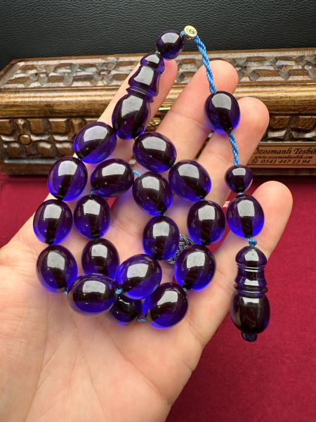 Parlement Mavi Kapsül Model Maskot Ateş Kehribar Tesbih