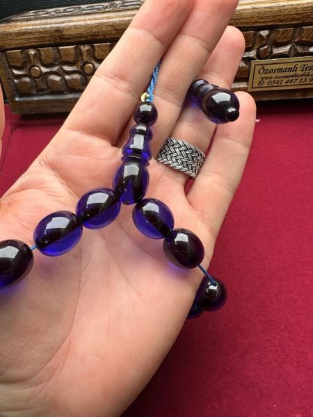 Parlement Mavi Kapsül Model Maskot Ateş Kehribar Tesbih