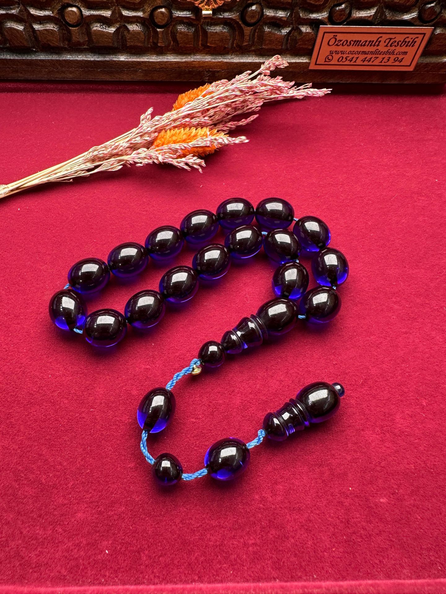 Parlement Mavi Kapsül Model Maskot Ateş Kehribar Tesbih