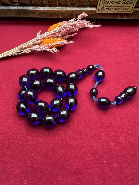 Parlement Mavi Kapsül Model Maskot Ateş Kehribar Tesbih