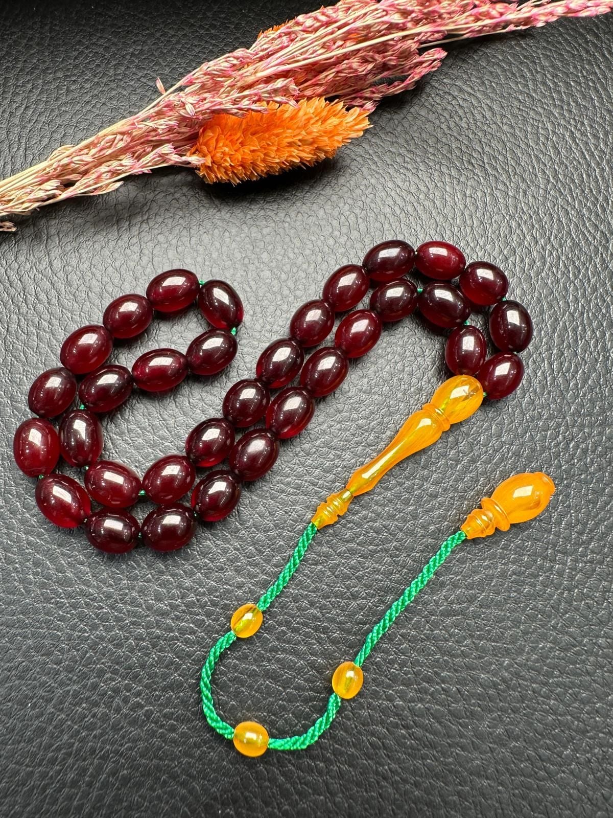 Onur Kaşkaya Usta Dizayn İngiliz Kolye Osmanlı Sıkma Kehribar Tesbih