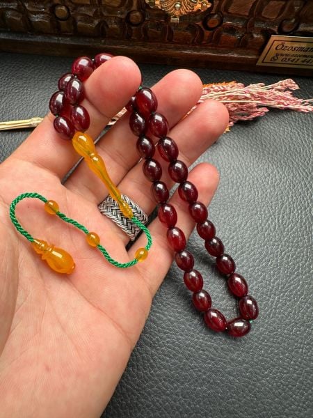 Onur Kaşkaya Usta Dizayn İngiliz Kolye Osmanlı Sıkma Kehribar Tesbih