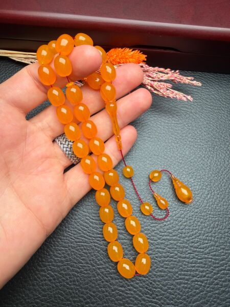 Blok Zar Kehribar Tesbih