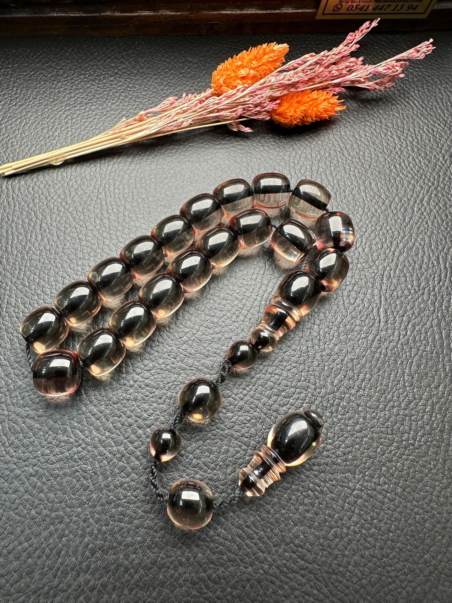 Kapsül Model Maskot Ateş Kehribar Tesbih