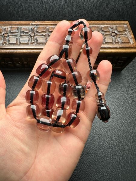 Kapsül Model Maskot Ateş Kehribar Tesbih