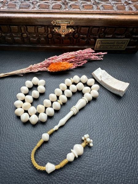 Cem Bülbül Altın Kazaz Fil Dişi Tesbih