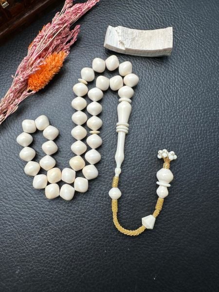 Cem Bülbül Altın Kazaz Fil Dişi Tesbih