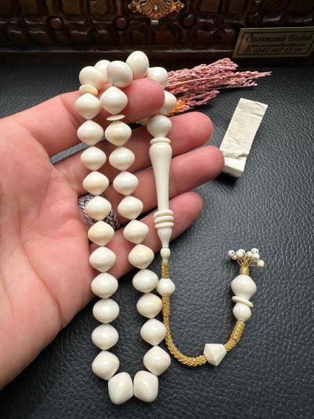 Cem Bülbül Altın Kazaz Fil Dişi Tesbih