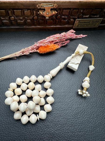 Cem Bülbül Altın Kazaz Fil Dişi Tesbih