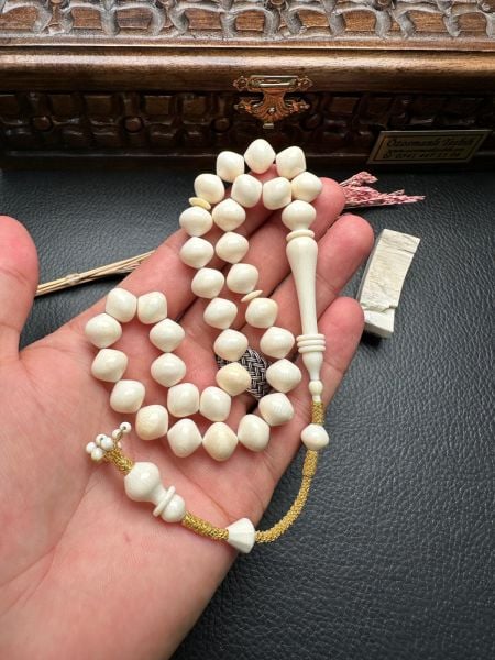 Cem Bülbül Altın Kazaz Fil Dişi Tesbih