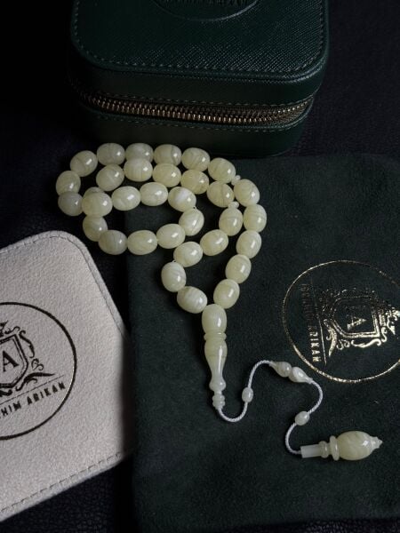 İbrahim Arıkan Usta İşçiliği Damla Kehribar Tesbih