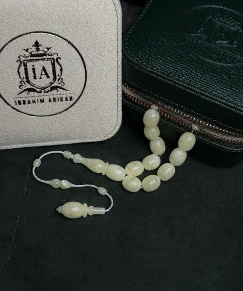 İbrahim Arıkan Usta İşçiliği Damla Kehribar Tesbih