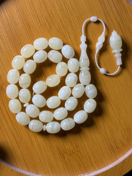 İbrahim Arıkan Usta İşçiliği Damla Kehribar Tesbih