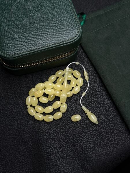 İbrahim Arıkan Usta İşçiliği Damla Kehribar Tesbih