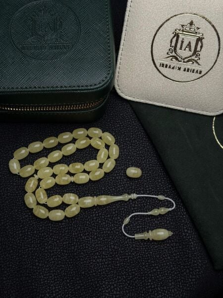 İbrahim Arıkan Usta İşçiliği Damla Kehribar Tesbih