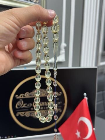 Beyzi Model Sülün İmame Şeffaf Renk Yeni Katalin Tesbih