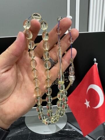 Beyzi Model Sülün İmame Şeffaf Renk Yeni Katalin Tesbih