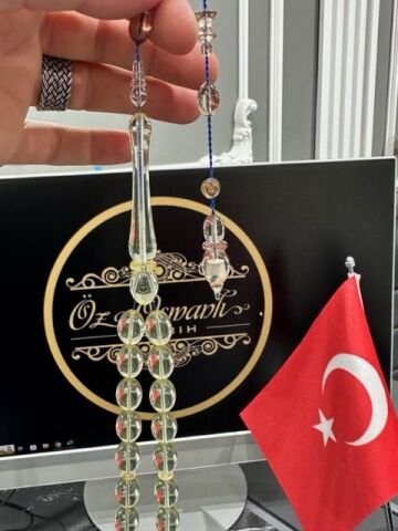 Beyzi Model Sülün İmame Şeffaf Renk Yeni Katalin Tesbih