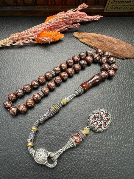 Küre Model Gümüş Çakım Kuka Tesbih