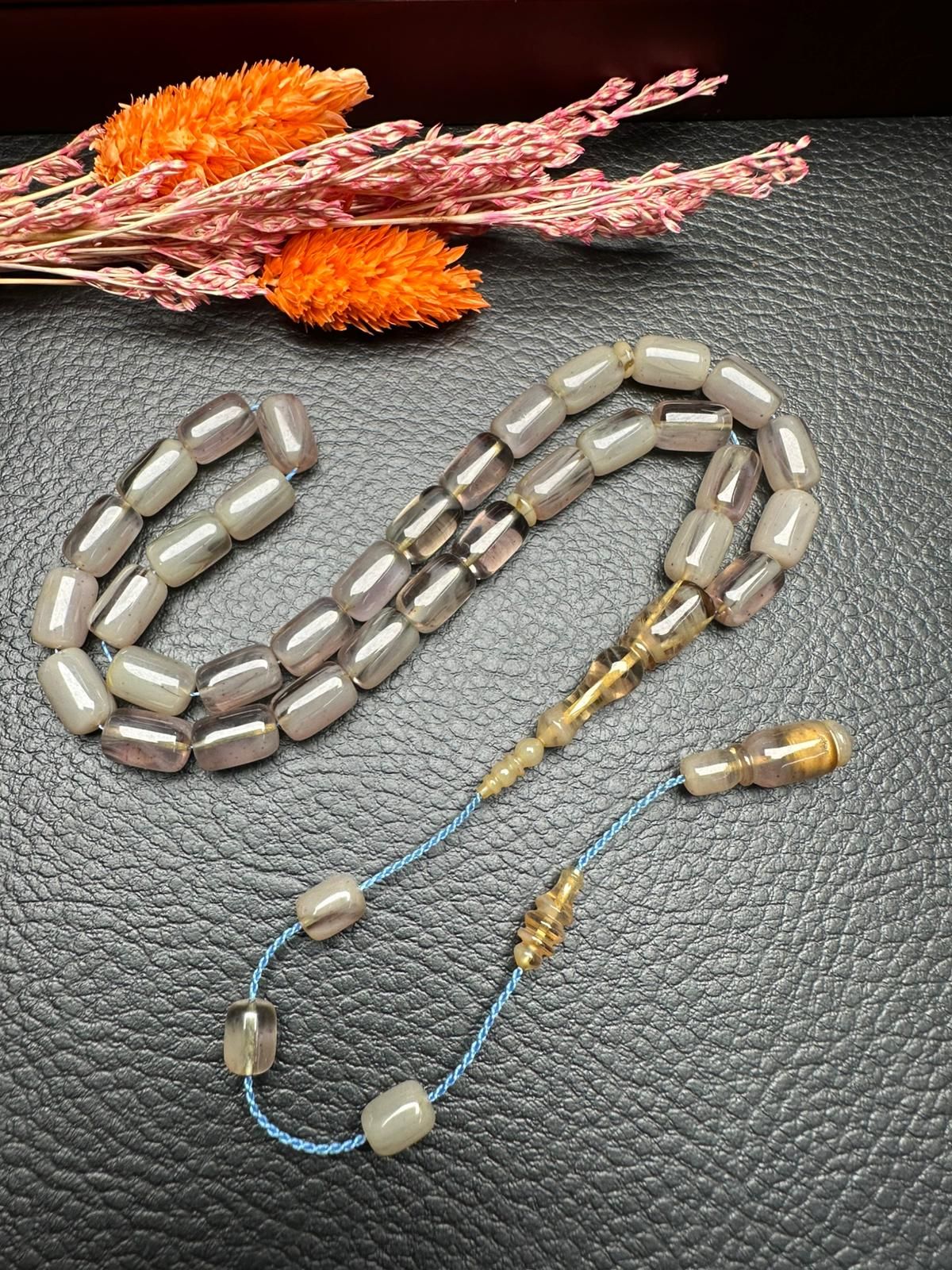 Kapsül Model Lila Renk Hareli Eski Alman Katalin Tesbih