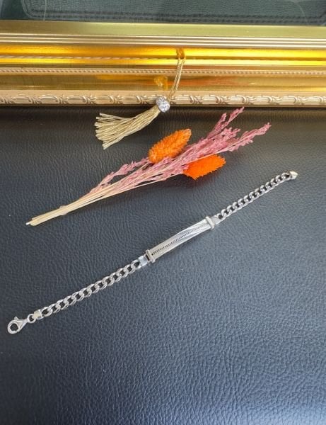 Özel Tasarım Erkek Gümüş Bileklik