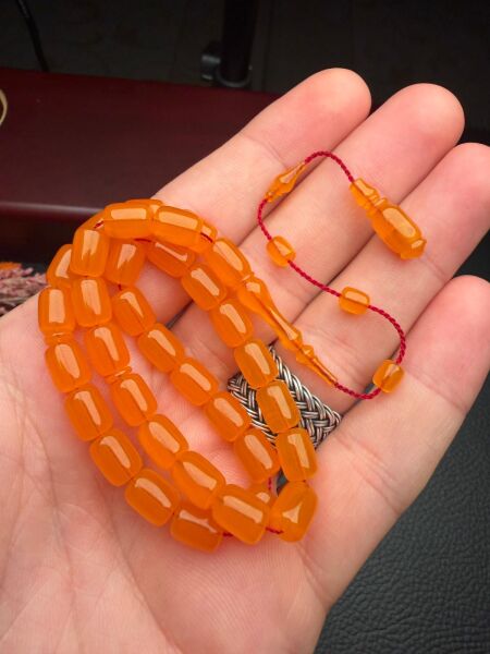 Kapsül  Model Eski Osmanlı Yemen Zar Kehribar Tesbih