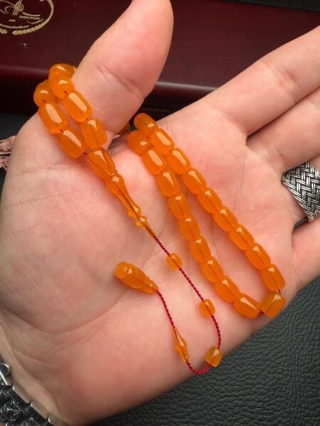 Kapsül  Model Eski Osmanlı Yemen Zar Kehribar Tesbih