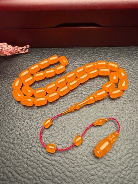 Kapsül  Model Eski Osmanlı Yemen Zar Kehribar Tesbih